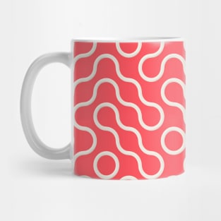 Coral Wave Pattern Mug